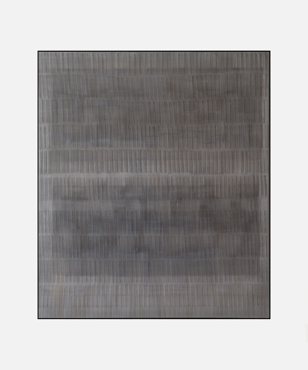 Modern grey abstract painting, textured and calm, minimalist contemporary art