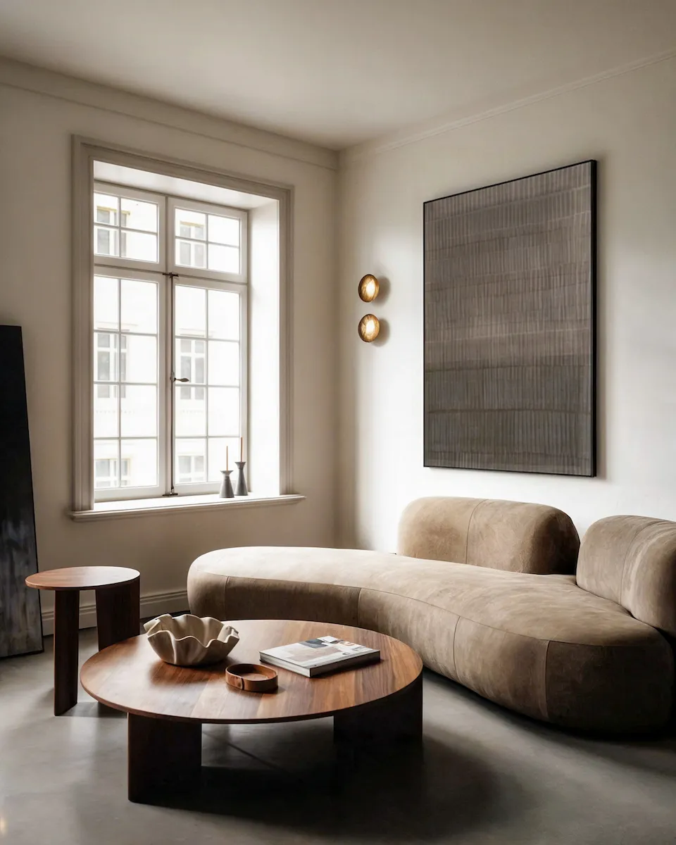 Between large scale contemporary painting by Marta Rószczka, modern abstract art for living room.